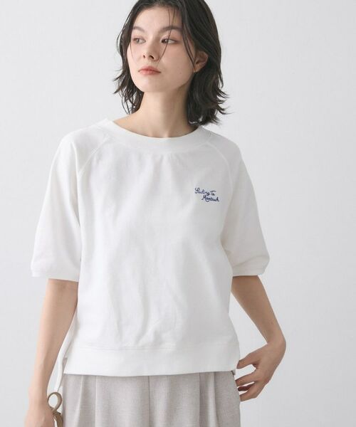 Dessin / デッサン カットソー | ミニ裏毛刺繍ロゴプルオーバー | 詳細1