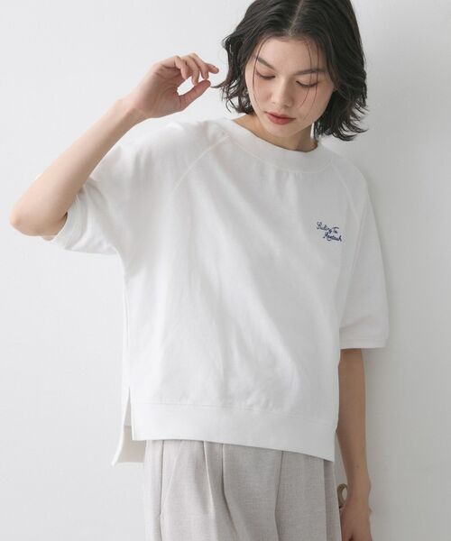 Dessin / デッサン カットソー | ミニ裏毛刺繍ロゴプルオーバー | 詳細2