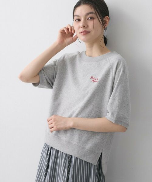 Dessin / デッサン カットソー | ミニ裏毛刺繍ロゴプルオーバー | 詳細6