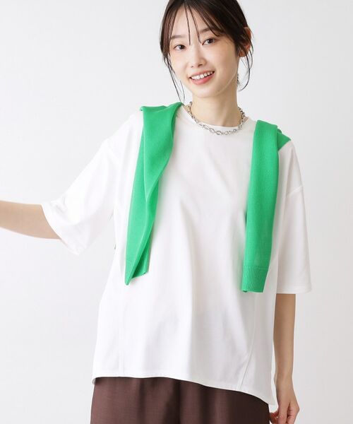 Dessin / デッサン Tシャツ | 【UVカット】【接触冷感】プレーティングTシャツ（ホワイト(002)）