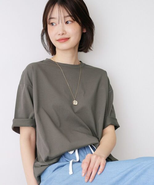 Dessin / デッサン Tシャツ | 【UVカット】【接触冷感】プレーティングTシャツ（チャコールグレー(014)）