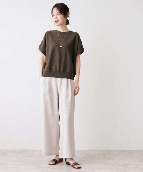 Dessin / デッサン ニット・セーター | 【洗える】後ろボタンフレンチスリーブニット | 詳細10