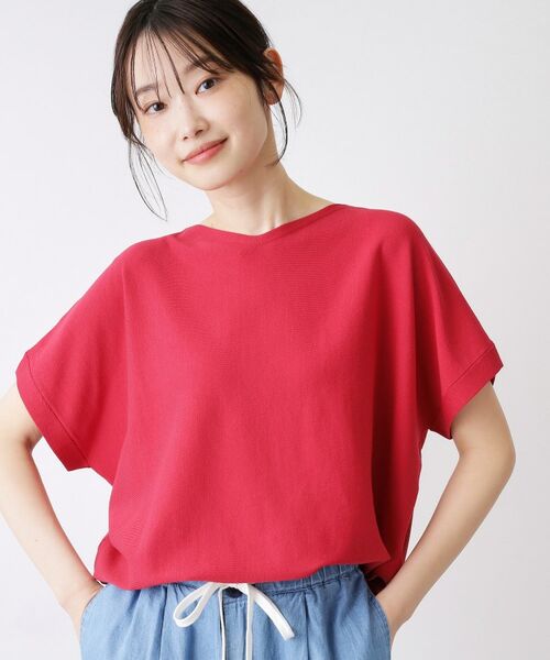 Dessin / デッサン ニット・セーター | 【洗える】後ろボタンフレンチスリーブニット | 詳細13