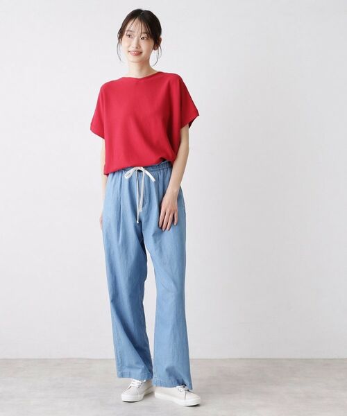 Dessin / デッサン ニット・セーター | 【洗える】後ろボタンフレンチスリーブニット | 詳細15