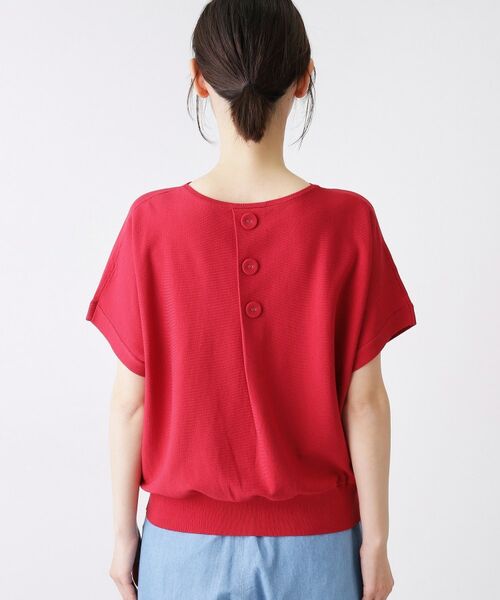 Dessin / デッサン ニット・セーター | 【洗える】後ろボタンフレンチスリーブニット | 詳細19