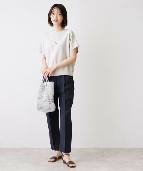 Dessin / デッサン ニット・セーター | 【洗える】後ろボタンフレンチスリーブニット | 詳細3