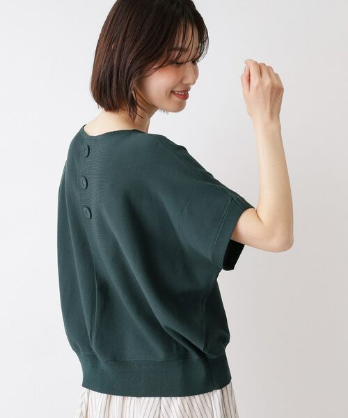 Dessin / デッサン ニット・セーター | 【洗える】後ろボタンフレンチスリーブニット | 詳細6
