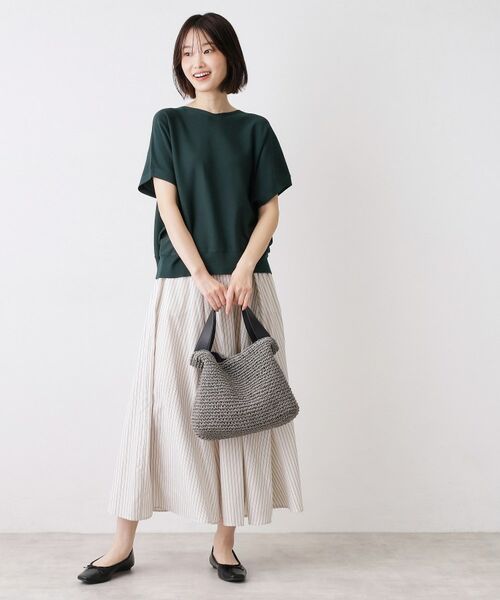 Dessin / デッサン ニット・セーター | 【洗える】後ろボタンフレンチスリーブニット | 詳細7