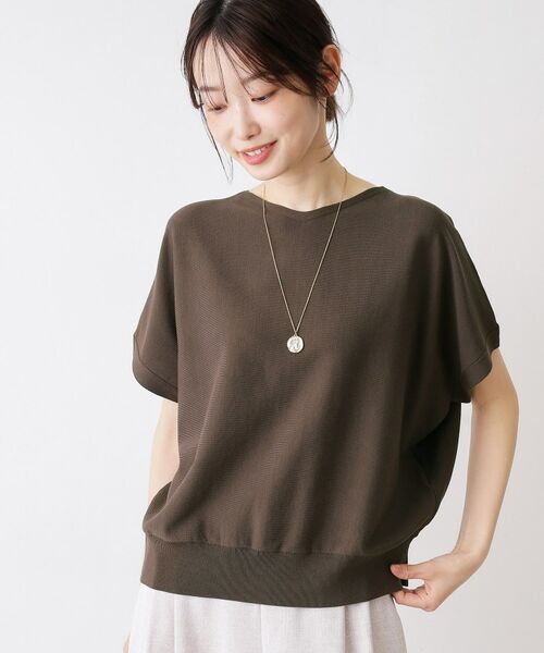 Dessin / デッサン ニット・セーター | 【洗える】後ろボタンフレンチスリーブニット | 詳細9