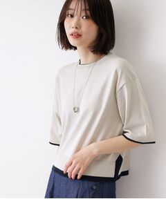 Dessin / デッサン ニット・セーター | バイカラーボクシーシルエットニット