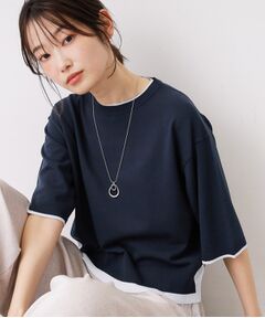 Dessin / デッサン ニット・セーター | バイカラーボクシーシルエットニット