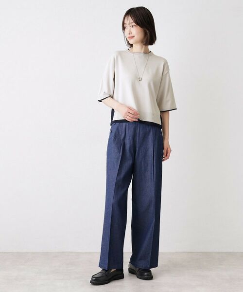 Dessin / デッサン ニット・セーター | バイカラーボクシーシルエットニット | 詳細3