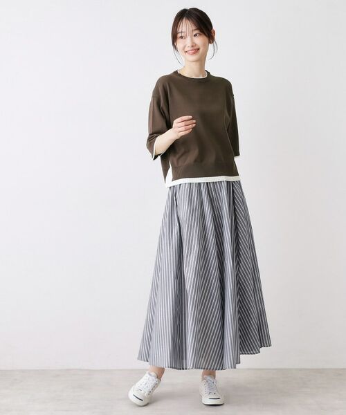 Dessin / デッサン ニット・セーター | バイカラーボクシーシルエットニット | 詳細7