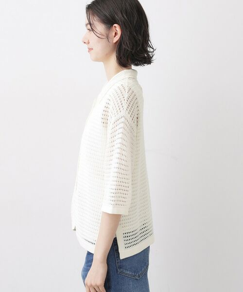 Dessin / デッサン カーディガン・ボレロ | 透かし編み衿付きカーディガン | 詳細10