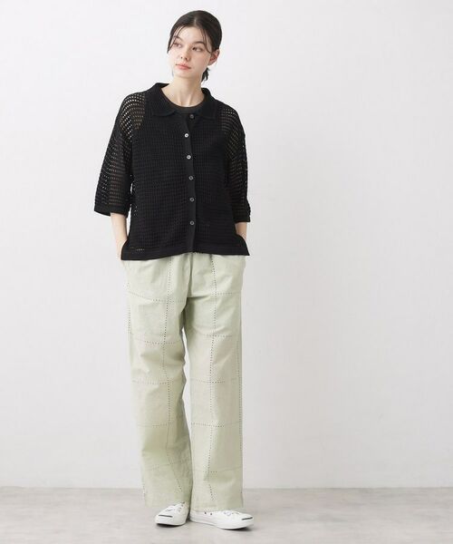 Dessin / デッサン カーディガン・ボレロ | 透かし編み衿付きカーディガン | 詳細7