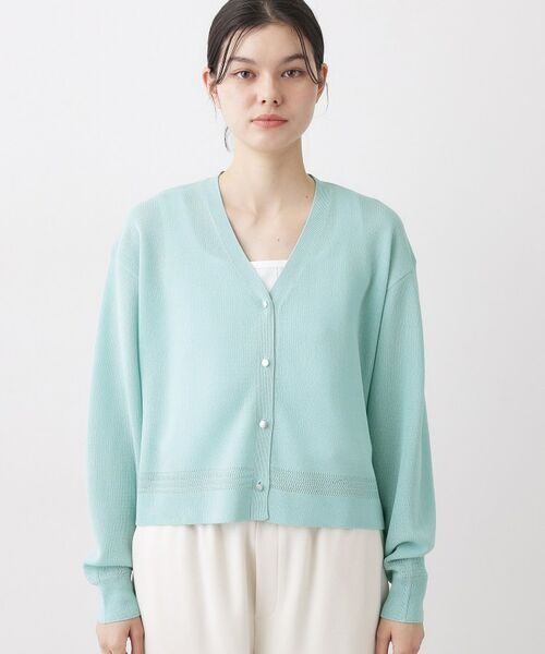 Dessin / デッサン カーディガン・ボレロ | コットンポリVネックカーディガン | 詳細13