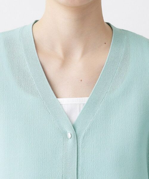 Dessin / デッサン カーディガン・ボレロ | コットンポリVネックカーディガン | 詳細16