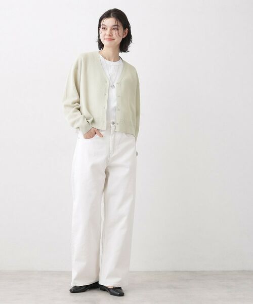Dessin / デッサン カーディガン・ボレロ | コットンポリVネックカーディガン | 詳細3