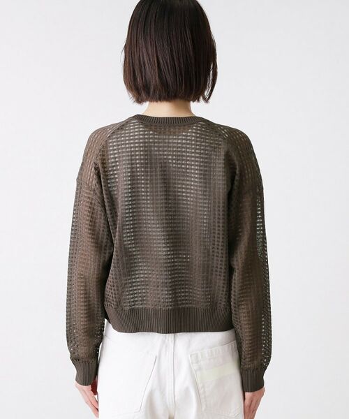 Dessin / デッサン カーディガン・ボレロ | 【洗える】チェック柄シアークルーネックカーディガン | 詳細15