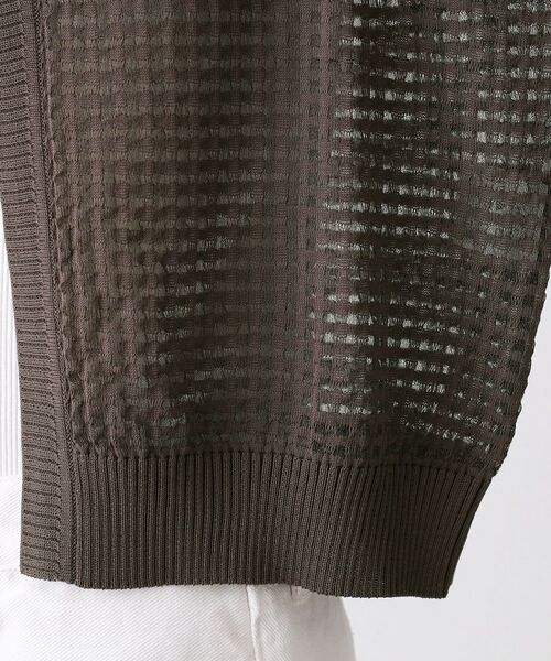 Dessin / デッサン カーディガン・ボレロ | 【洗える】チェック柄シアークルーネックカーディガン | 詳細18