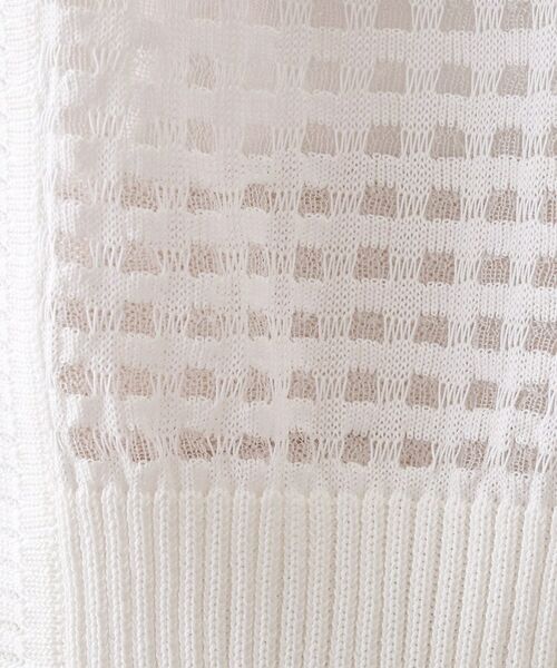 Dessin / デッサン カーディガン・ボレロ | 【洗える】チェック柄シアークルーネックカーディガン | 詳細4