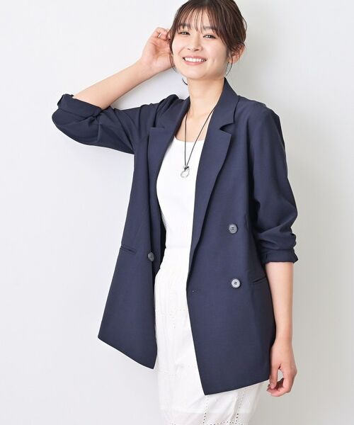 Dessin / デッサン テーラードジャケット | 【セットアップ可/洗える】ダブルストレッチジャケット | 詳細13