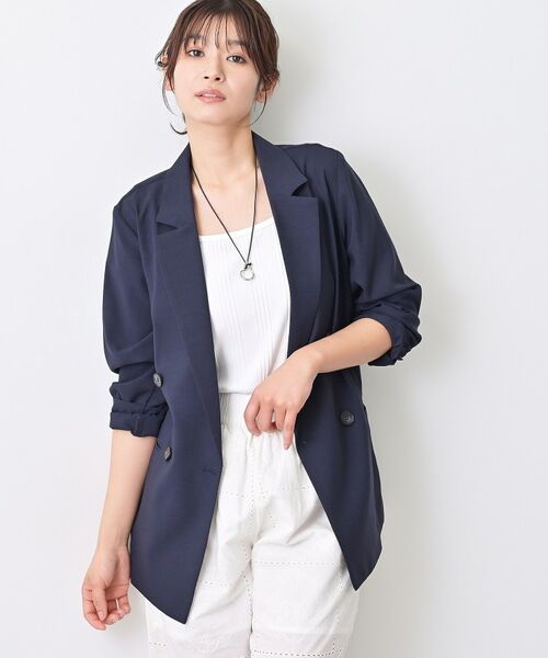 Dessin / デッサン テーラードジャケット | 【セットアップ可/洗える】ダブルストレッチジャケット | 詳細14