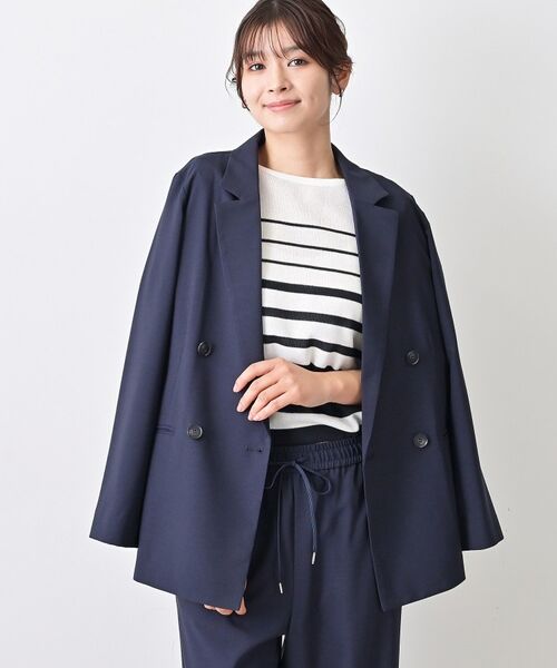 Dessin / デッサン テーラードジャケット | 【セットアップ可/洗える】ダブルストレッチジャケット | 詳細16