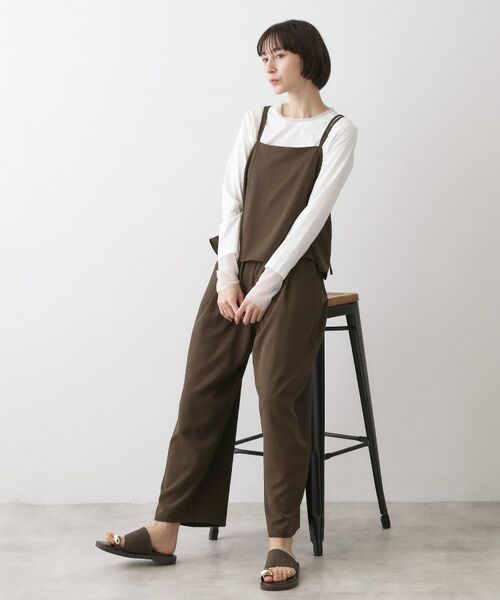 Dessin / デッサン サロペット・オールインワン | 【吸汗速乾/洗える】リラクシーキャミサロペット | 詳細7