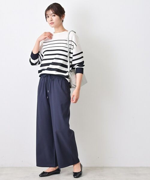 Dessin / デッサン パンツ | 【セットアップ可/洗える】ストレッチセミワイドパンツ | 詳細13