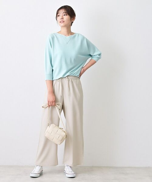 Dessin / デッサン パンツ | 【セットアップ可/洗える】ストレッチセミワイドパンツ | 詳細7