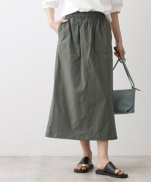 Dessin / デッサン ロング・マキシ丈スカート | ストレッチベイカースカート（チャコールグレー(014)）