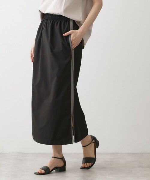 Dessin / デッサン ロング・マキシ丈スカート | 【撥水/ウエストゴム】ストレッチIラインスカート | 詳細1