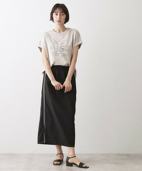 Dessin / デッサン ロング・マキシ丈スカート | 【撥水/ウエストゴム】ストレッチIラインスカート | 詳細2