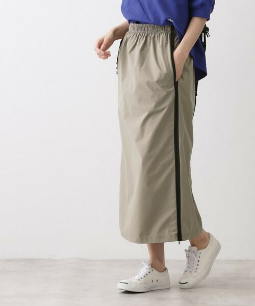 Dessin / デッサン ロング・マキシ丈スカート | 【撥水/ウエストゴム】ストレッチIラインスカート | 詳細5