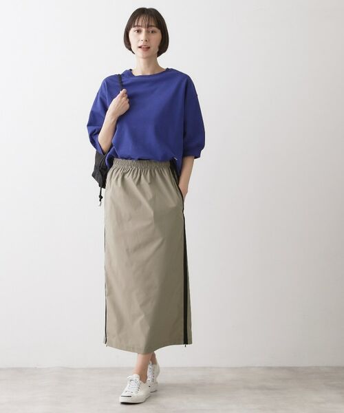 Dessin / デッサン ロング・マキシ丈スカート | 【撥水/ウエストゴム】ストレッチIラインスカート | 詳細7