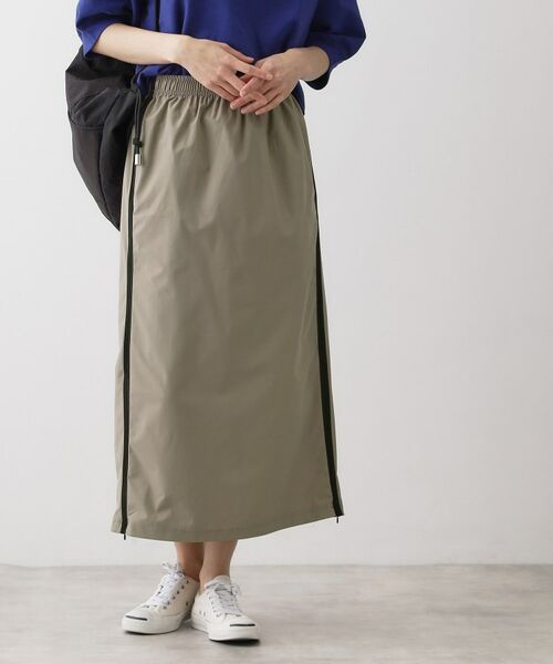 Dessin / デッサン ロング・マキシ丈スカート | 【撥水/ウエストゴム】ストレッチIラインスカート（トープ(554)）