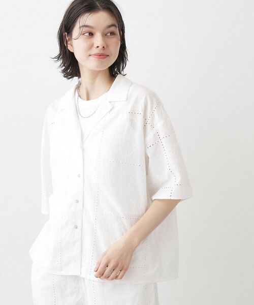 Dessin / デッサン シャツ・ブラウス | 刺繍レースシャツ | 詳細1