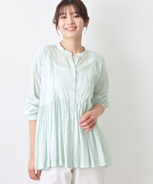Dessin / デッサン シャツ・ブラウス | ボイルブラウス（ライトグリーン(020)）