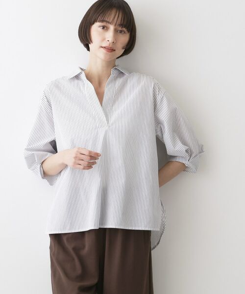 Dessin / デッサン シャツ・ブラウス | TCブロードスキッパー（ホワイト(301)）