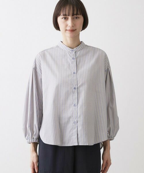 Dessin / デッサン シャツ・ブラウス | バルーンスリーブバンドカラーシャツ | 詳細13