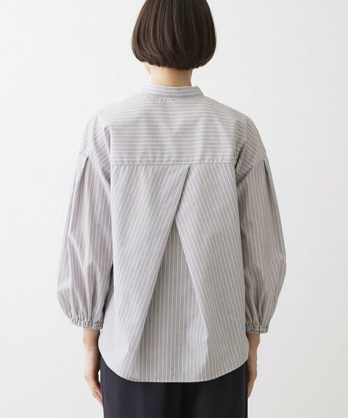 Dessin / デッサン シャツ・ブラウス | バルーンスリーブバンドカラーシャツ | 詳細15