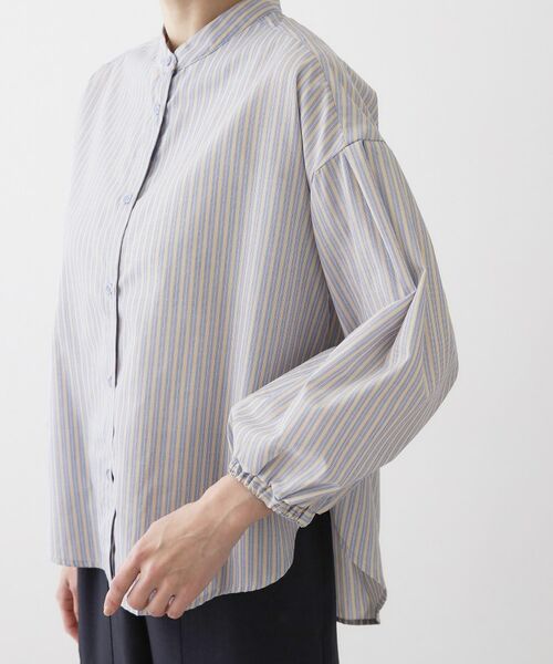 Dessin / デッサン シャツ・ブラウス | バルーンスリーブバンドカラーシャツ | 詳細18