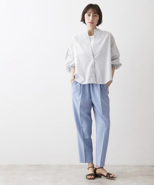 Dessin / デッサン シャツ・ブラウス | バルーンスリーブバンドカラーシャツ | 詳細7