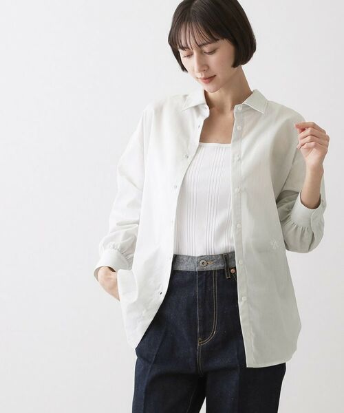 Dessin / デッサン シャツ・ブラウス | 高密度ストライプシャツ | 詳細5