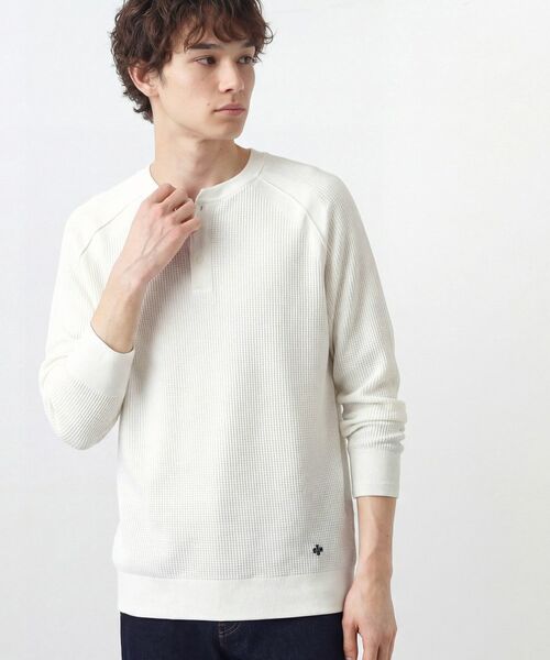 Dessin / デッサン ニット・セーター | コットンワッフルニット（ホワイト(002)）