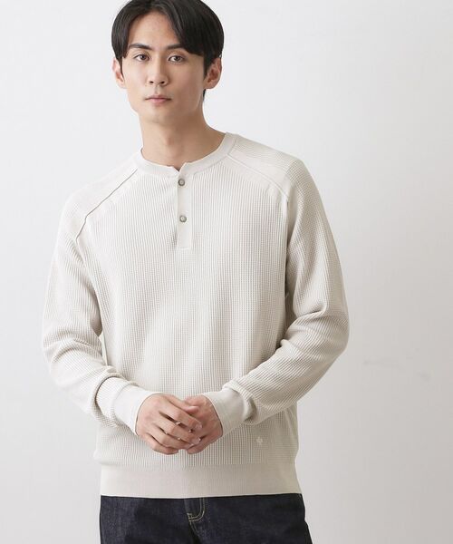 Dessin / デッサン ニット・セーター | コットンワッフルニット（ライトグレー(011)）