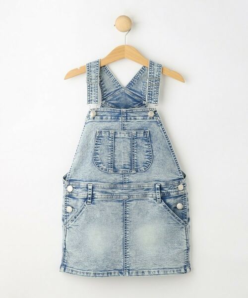 Dessin / デッサン ロング・マキシ丈ワンピース | ハイストレッチデニムジャンパースカート（ブルー(091)）