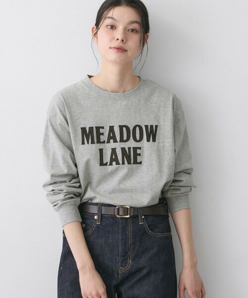 Dessin / デッサン カットソー | 【オーガニック天竺】ロゴロングTシャツ（グレー(012)）