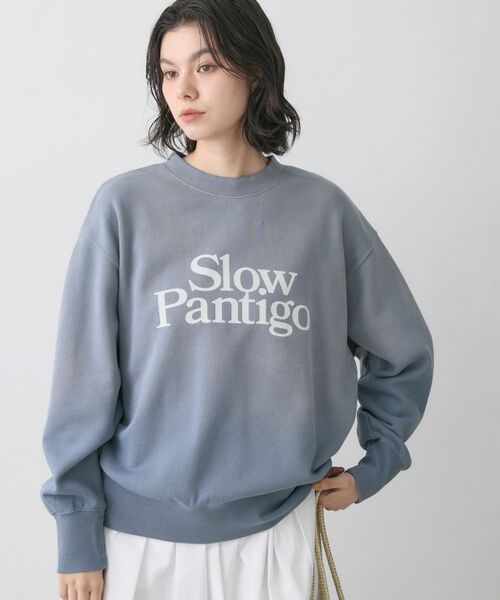 Dessin / デッサン スウェット | グラデ裏毛スウェット（ブルー(092)）